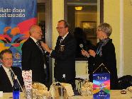19 novembre 2015. Il Governatore con il nuovo socio del Rotary Club di Ivrea Sig. Giuseppe Defilippi.