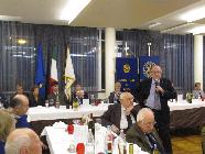 7 aprile 2016. La relazione di Marco Saglione, Presidente della Commissione Rotary Foundation del Distretto 2031.
