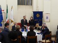 15 dicembre 2016. Serata degli auguri. Intervento del Presidente Rotaract.