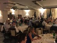 27 giugno 2019. Serata conviviale per il Passaggio delle Consegne tra il Presidente 18-19 Franco Azzolini e il Presidente 19-20 Pio Coda. Vista sulla sala.