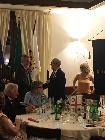 27 giugno 2019. Serata conviviale per il Passaggio delle Consegne tra il Presidente 18-19 Franco Azzolini e il Presidente 19-20 Pio Coda. Ringraziamento ai collaboratori più stretti.