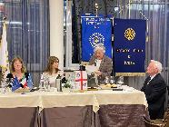 6 aprile 2022. Conviviale con Alessandra Ferraro. Interclub con Inner Weel Ivrea.