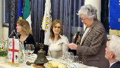 6 aprile 2022. Conviviale con Alessandra Ferraro. Interclub con Inner Weel Ivrea.