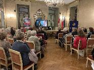 5 novembre 2022. Presentazione del volumetto sul restauro del dipinto della Sala dorata, Municipio di Ivrea. 