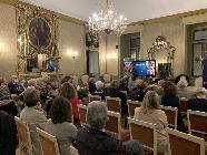 5 novembre 2022. Presentazione del volumetto sul restauro del dipinto della Sala dorata, Municipio di Ivrea. 