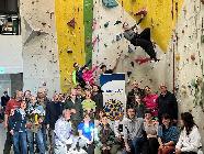 23 febbraio 2025. Service Climbing for inclusion con il Gruppo Alpi, le Guide alpine valdostane e tanti altri amici.