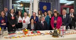 6 marzo 2025. Serata con i Personaggi del Carnevale di Ivrea 2025.