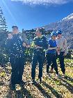 30 marzo 2025. Seconda giornata del service Climbing for inclusion con la Ministra per le disabilità On. Alessandra Locatelli, il Presidente della Regione VdA Renzo Testolin e le Guide Alpine.