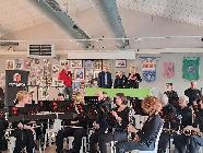 11 aprile 2025. Concerto e apericena con la Associazione Parkinsoniani del Canavese e inaugurazione della macchina per la ginnastica passiva donata dal nostro Club.
