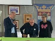 11 aprile 2025. Concerto e apericena con la Associazione Parkinsoniani del Canavese e inaugurazione della macchina per la ginnastica passiva donata dal nostro Club.